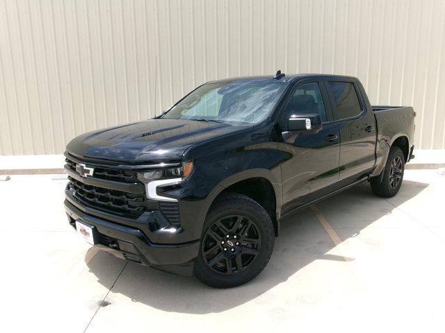 2026 Chevrolet Silverado 1500 RST in Black — front three-quarter view
